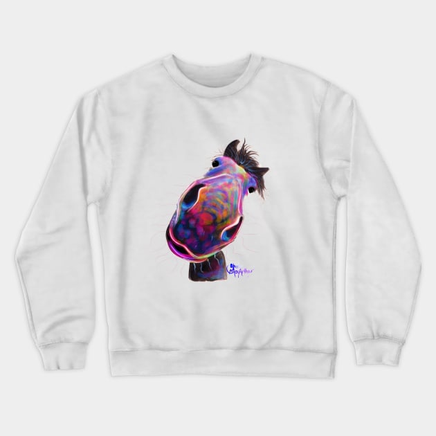 HaPPY HoRSe ' HaPPY BuRT ' BY SHiRLeY MacARTHuR Crewneck Sweatshirt by ShirleyMac